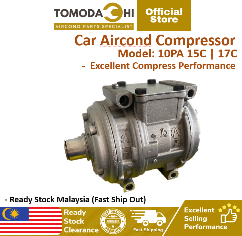 TOMODACHI Car Aircond Parts Compressor 10PA 15C 17C | Kompressor ...