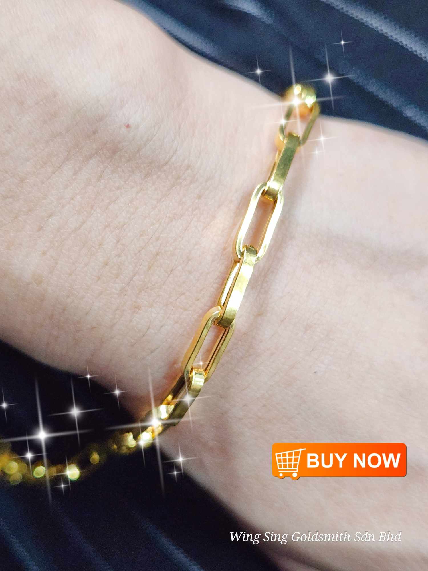 Wing Sing Rantai Gelang Tangan Paper Clip Sauh Saud Licin Fesyen ...