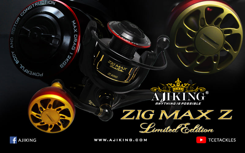 Max Drag 8kg-14kg Ajiking Zigmax Z Spinning Reel Size 1000-6000