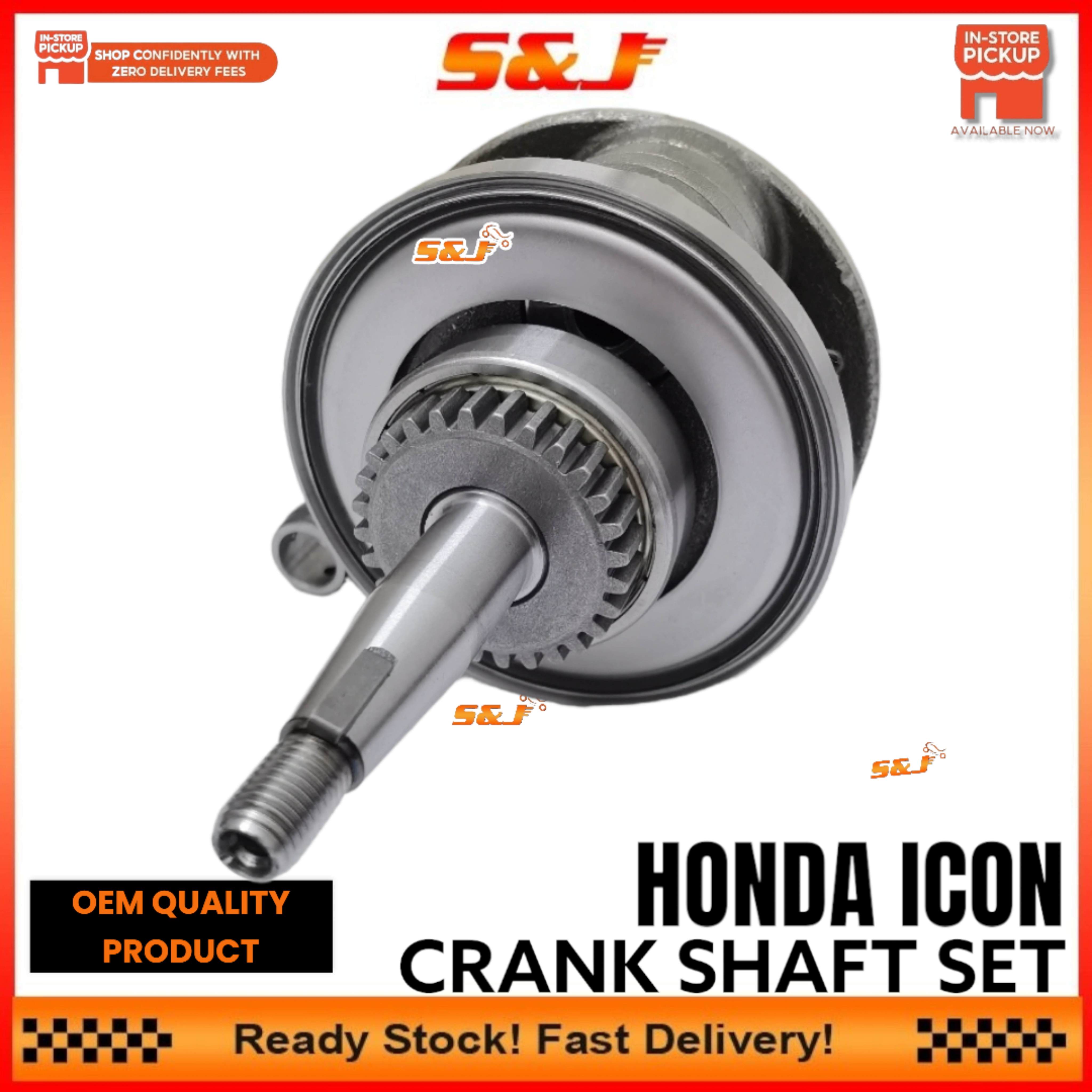 JLM HONDA ICON SPACY STANDRAD CRANK SHAFT ASSY WITH BEARING PNP SET STD ...