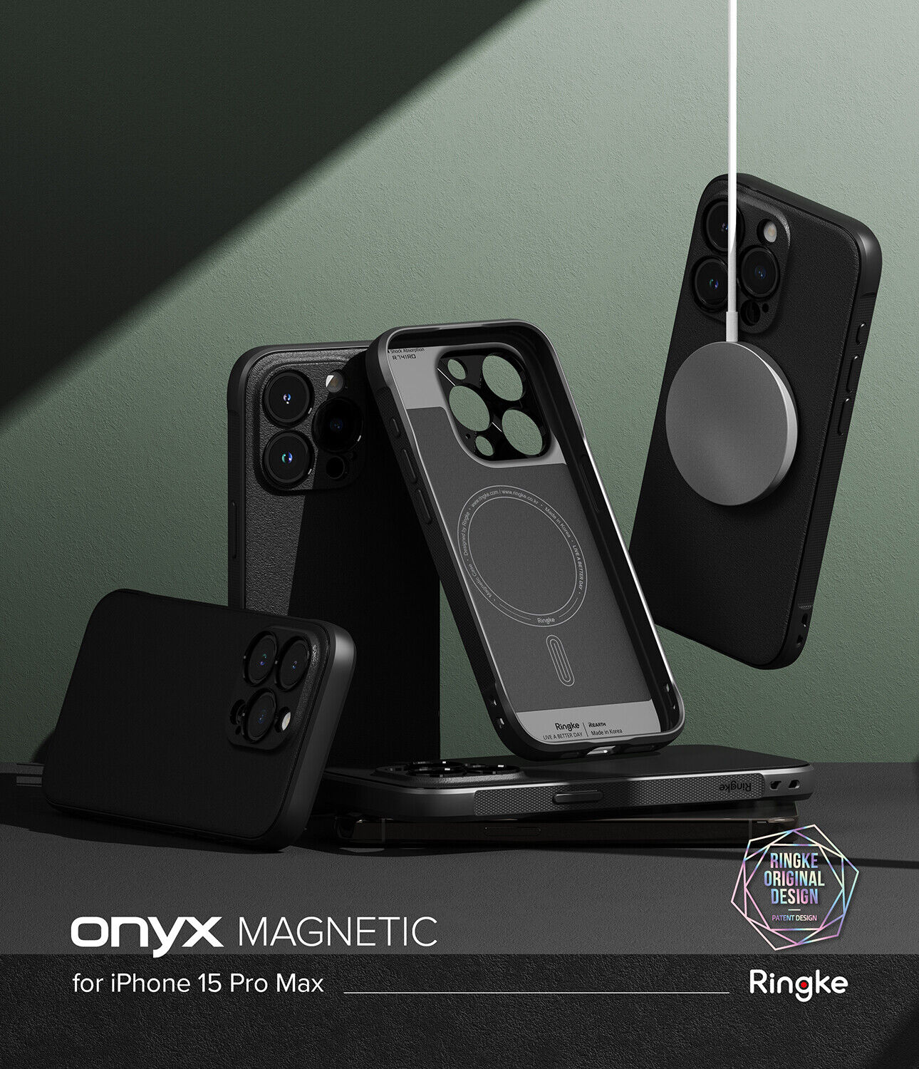 Ringke Onyx TPU magnetic magcharge rugged casing for iPhone 15 Pro / 15 ...