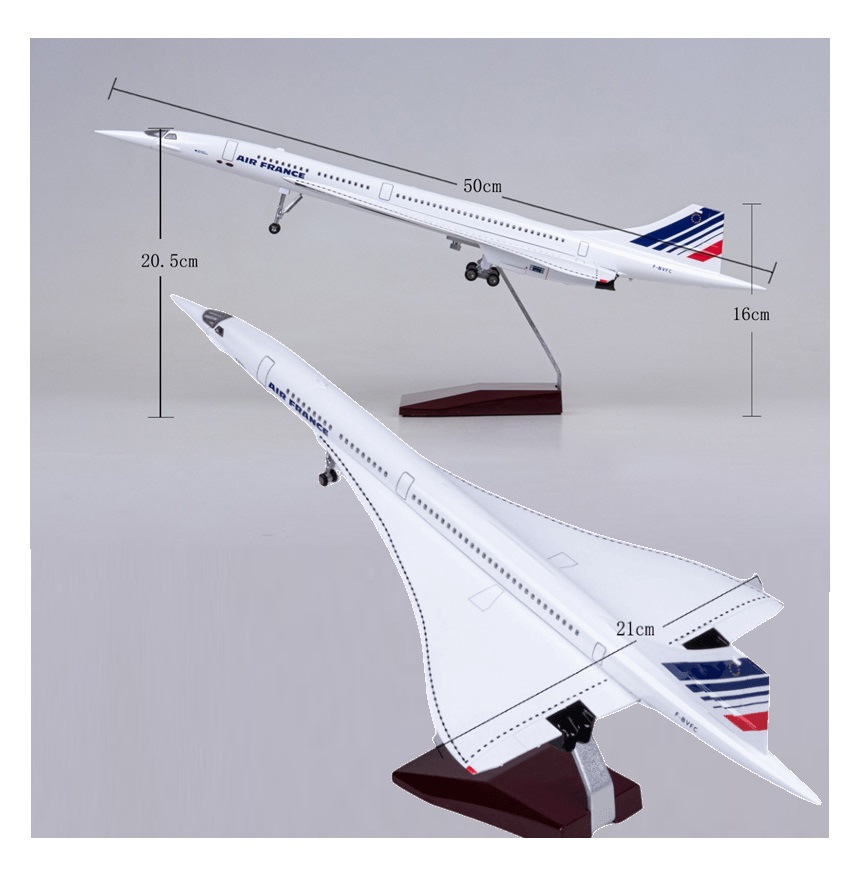 Maquette AIR FRANCE CONCORDE F-BTSD au 1/200 en Métal