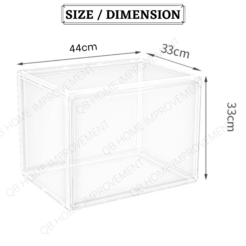 Full Transparent Handbag Storage Box Helmet Storage Box Helmet Display ...