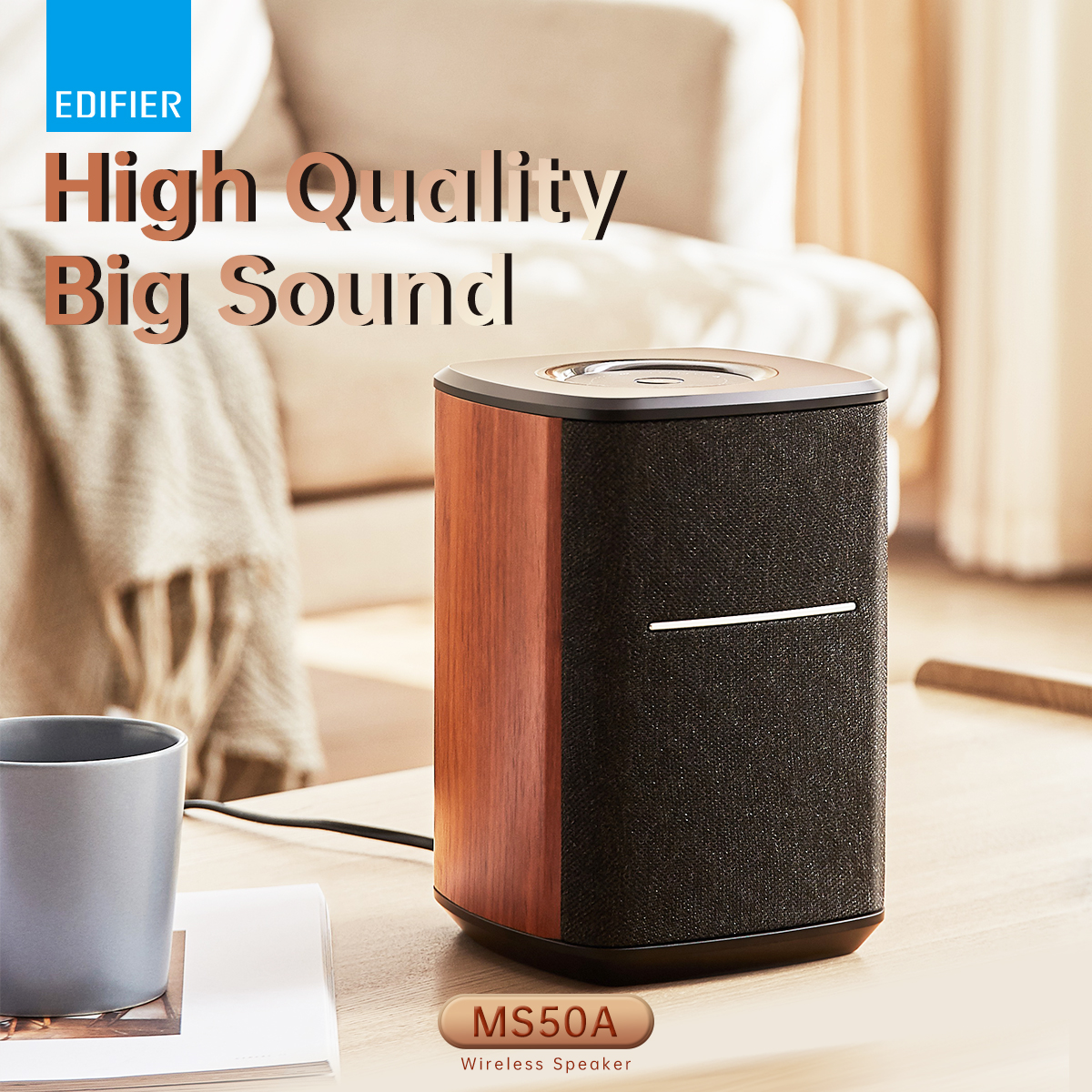 MS50A Wireless Smart Speaker with multi-room connectivity