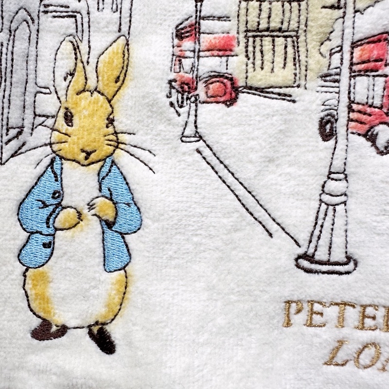 Beatrix Potter Peter Rabbit Embroidery Handkerchief Hand Towel Sapu ...