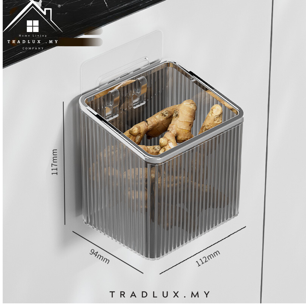 Light Luxury PET Storage Box Free Perforation Creative Vertical Grain ...