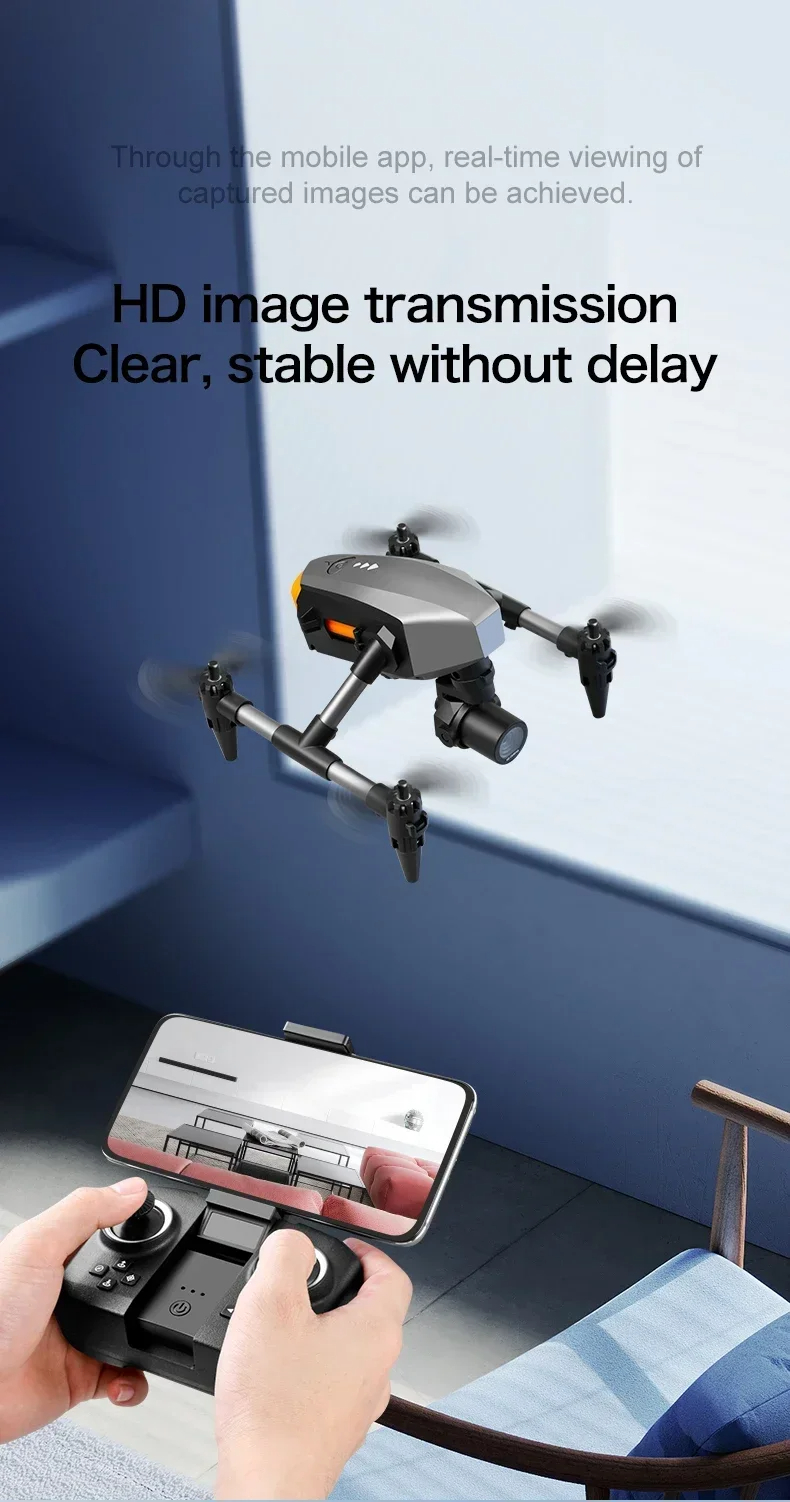 (NEW 2024) XD1 PRO Mini Drone Optical Flow Dual Camera Optical WIFI ...