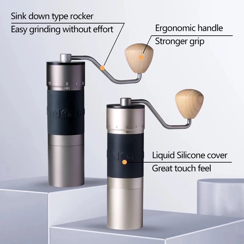 Kingrinder K06 Manual Coffees Grinder High Quality Aluminum Portable