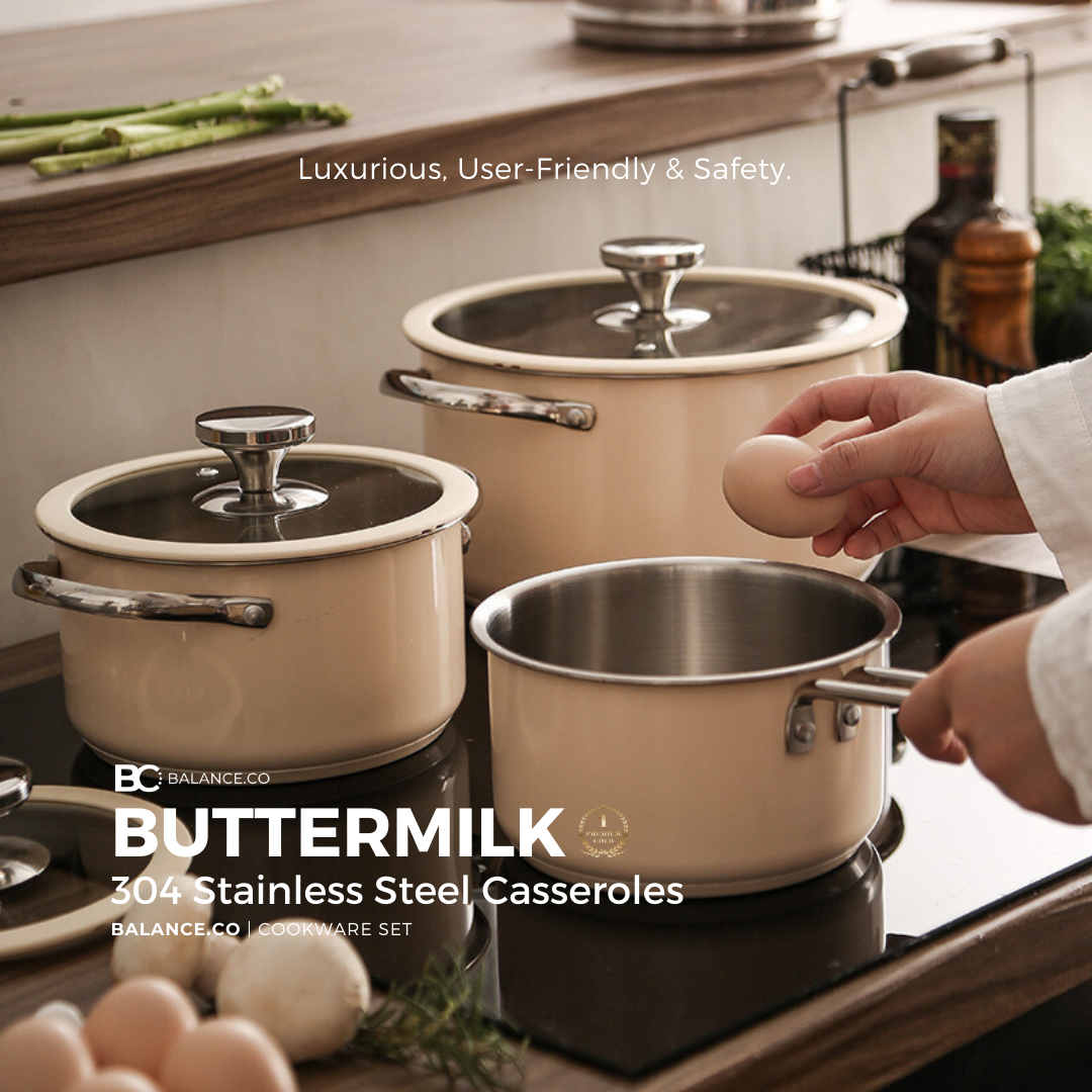 Balance.co Buttermilk Casserole NonStick Soup Pot Induction Cooker ...