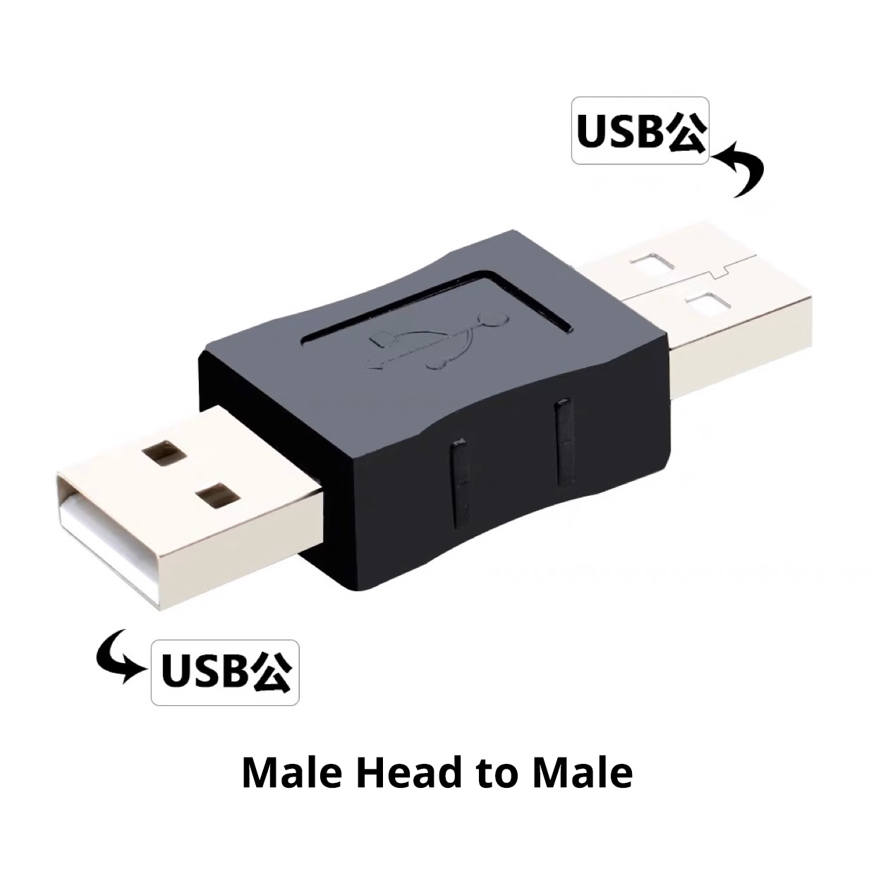 USB Alligator Clips Cable Male Female USB Connector Clips School ...
