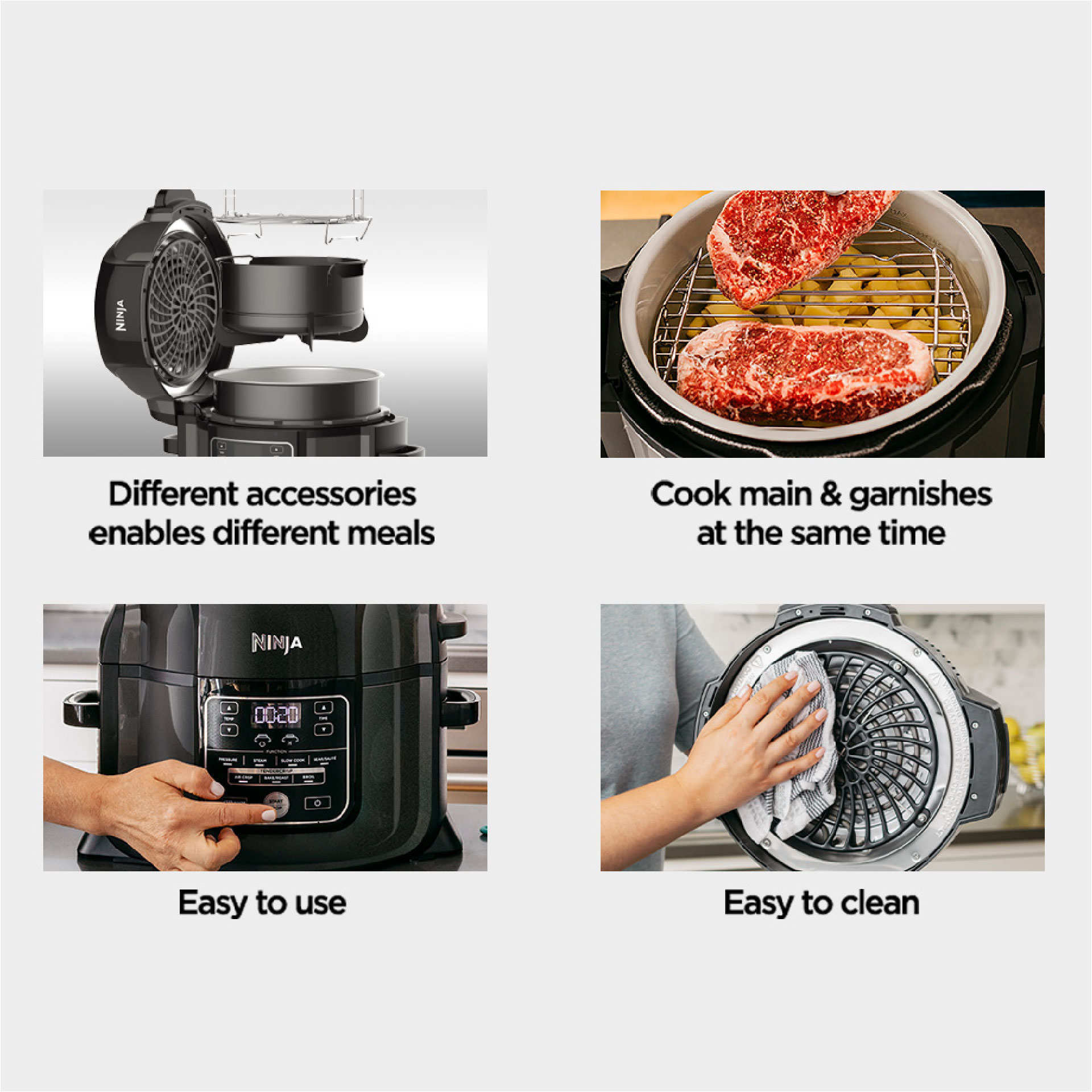 Ninja Foodi 8 in 1 Multi cooker in one pot, Broil, Dehydrate, Slow