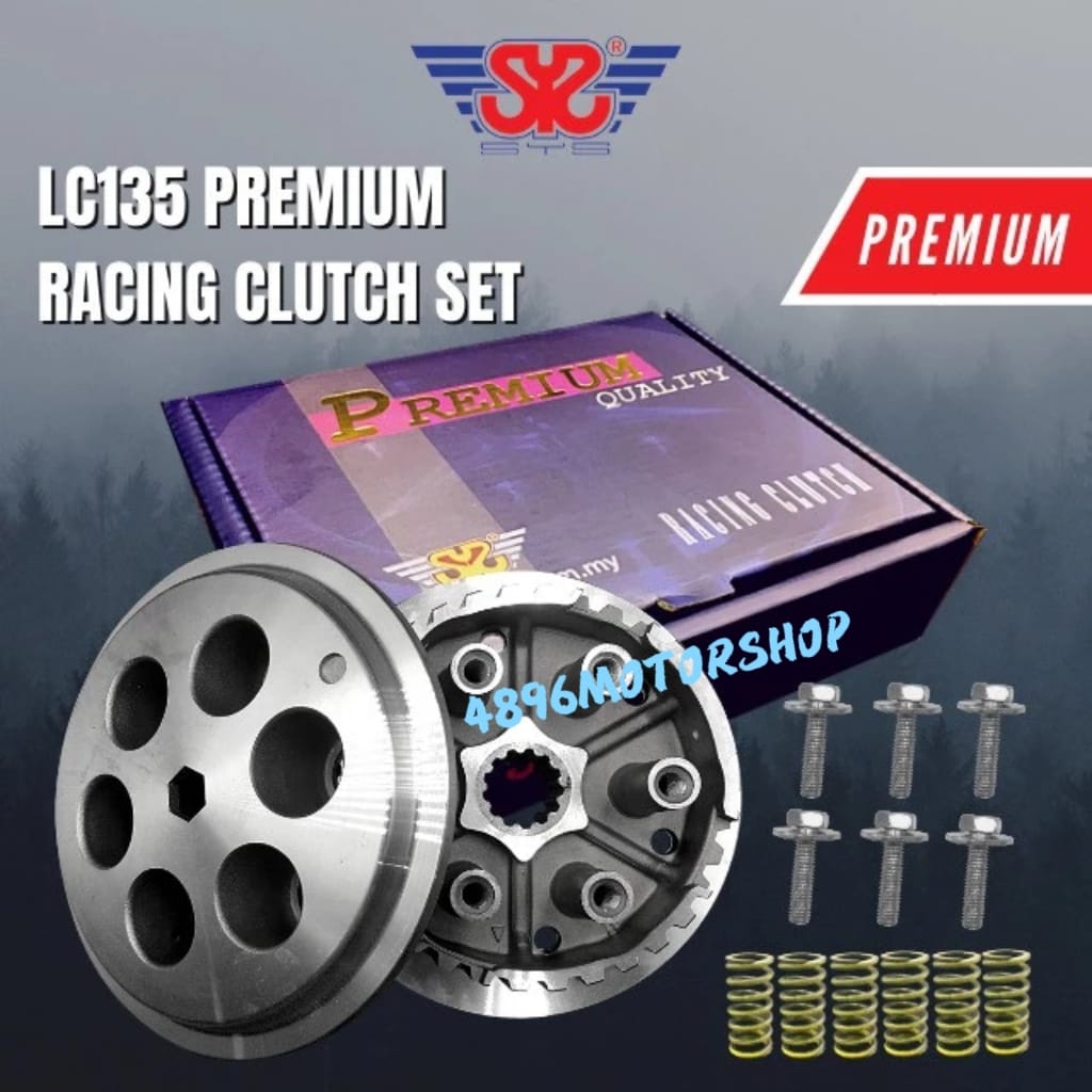 SYS PREMIUM RACING HYPER CLUTCH WITH 6 SPRING RS150 RSX Y15ZR Y16 Y15 ...