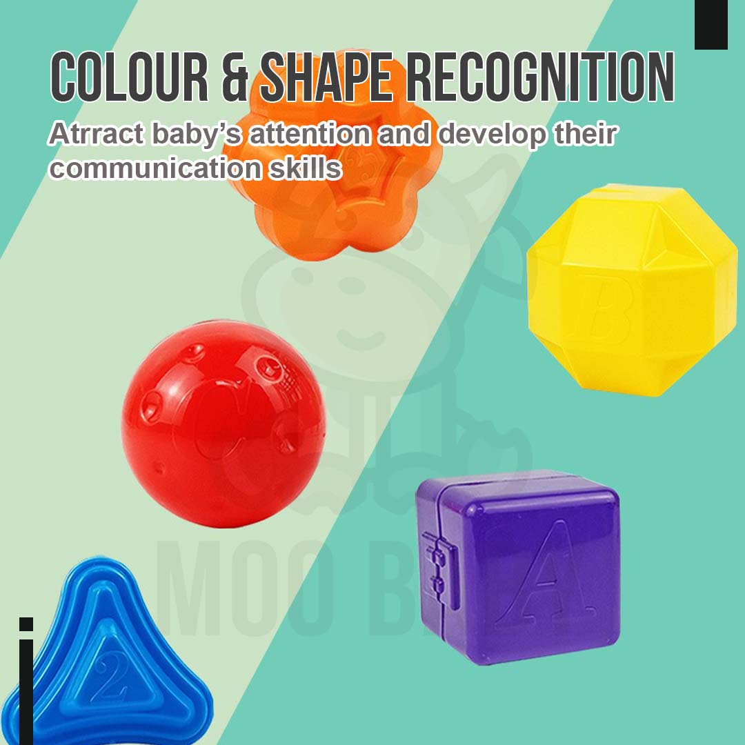Moo Baby Toy Mainan Baby 7 Bulan Shape Sorting Cube Montessori Toys ...
