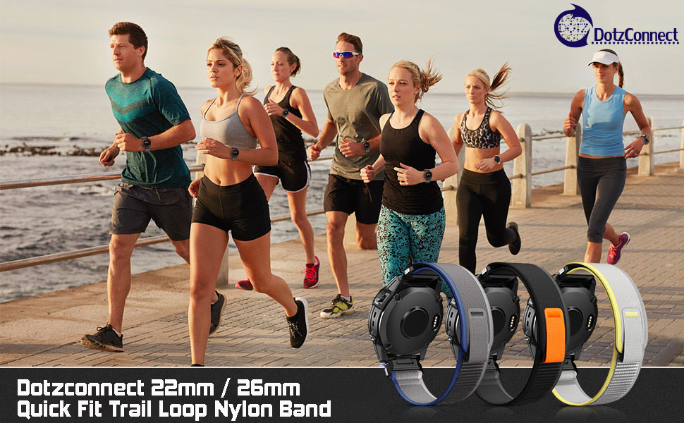 Dotzconnect 22MM / 26MM Quick Fit Trail Loop Nylon Band UltraFit Nylon ...