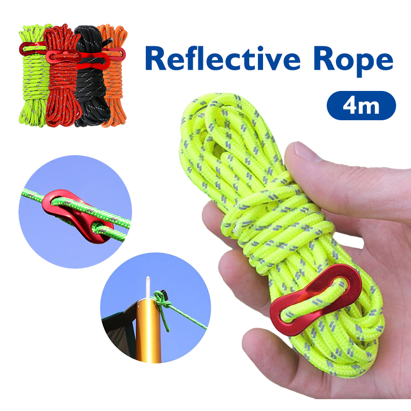 Magnetic Hook & 4M Camping Tent Rope Paracord Rope Flysheet Tarp Tent ...