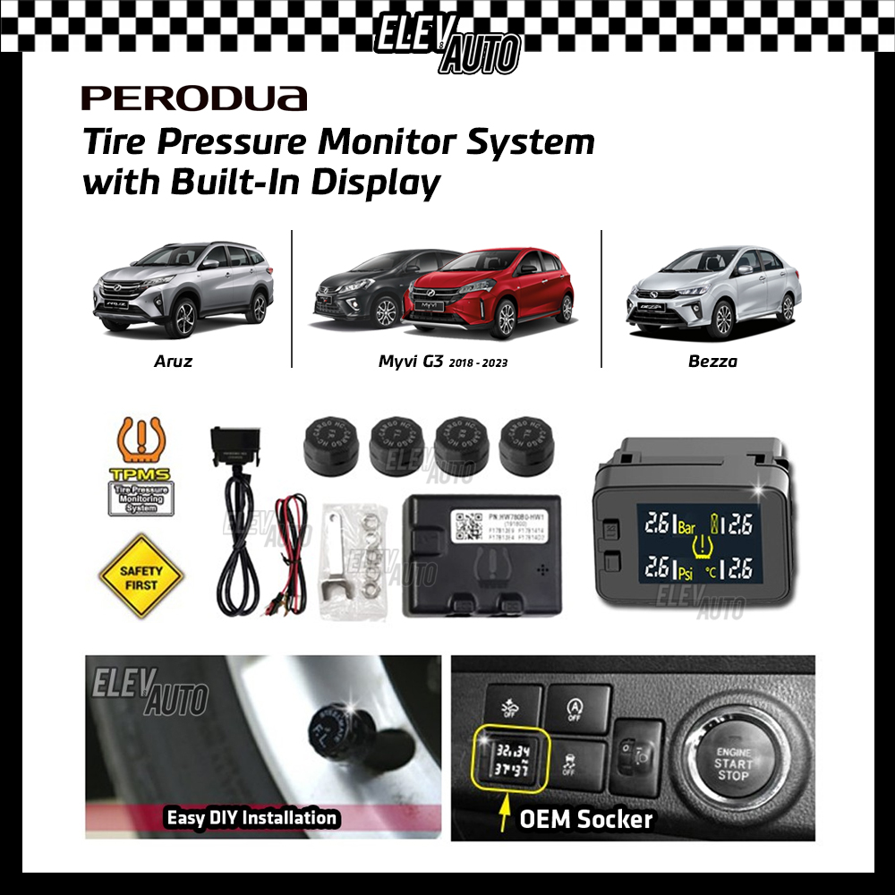 HONDA TOYOTA PERODUA NISSAN MITSUBISHI TPMS Tire Pressure Monitor ...