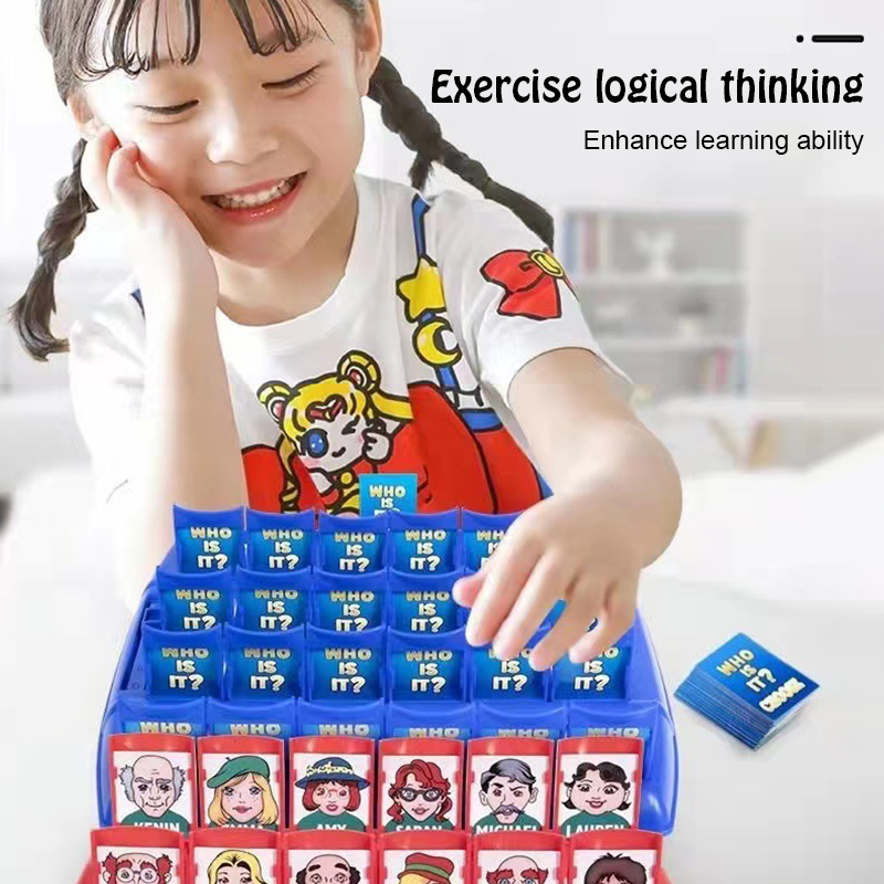 Guess Who Is It ? Classic Board Game Funny Family Guessing Games Kids ...