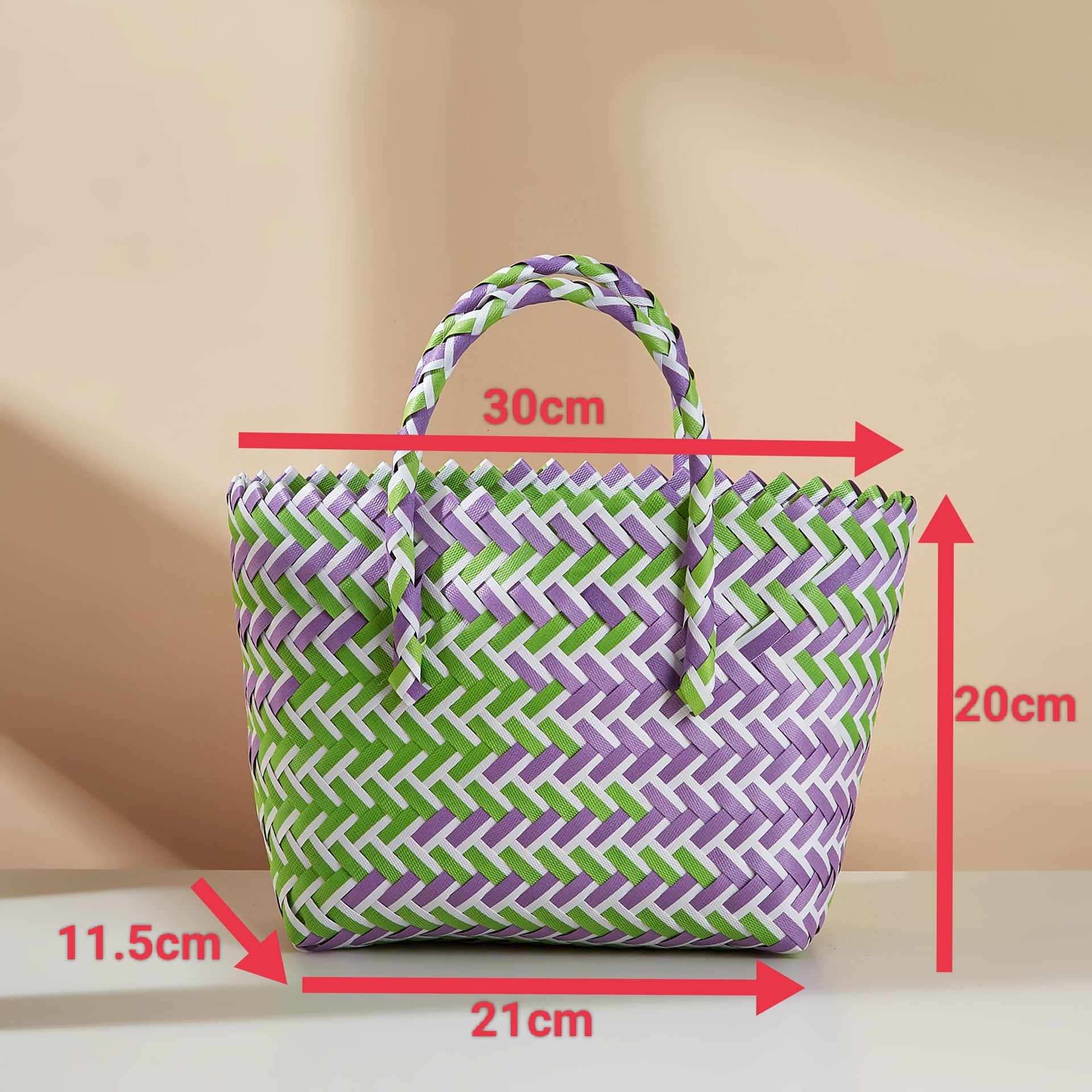 Beg Anyaman Goodies Bag(M) Bakul Anyaman Beg Doorgift Plastic Woven Bag ...