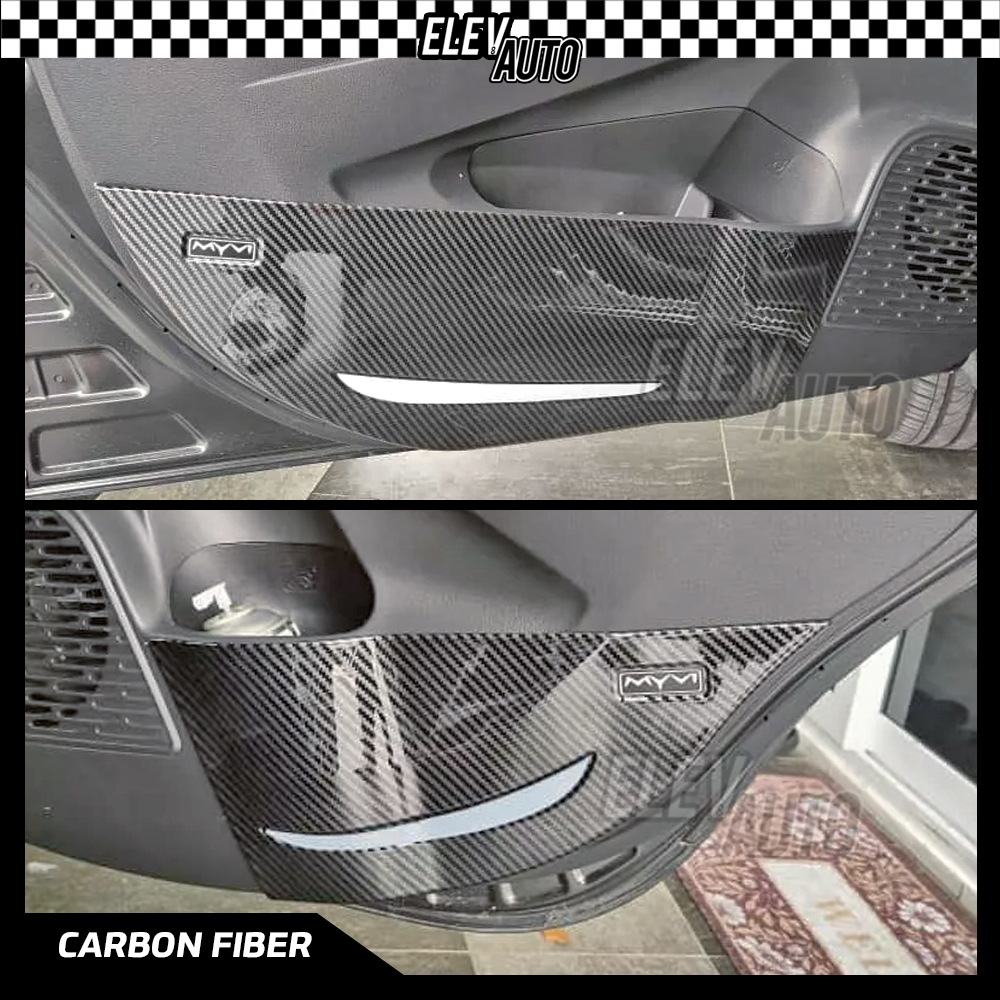 Perodua Myvi G3 2018-2024 Lower Door Panel Trim Carbon Fiber Interior ...