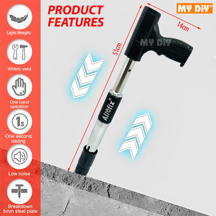 Manual Steel Nail Gun Ceiling Artifact Automatic Nail Gun Concrete Wall ...