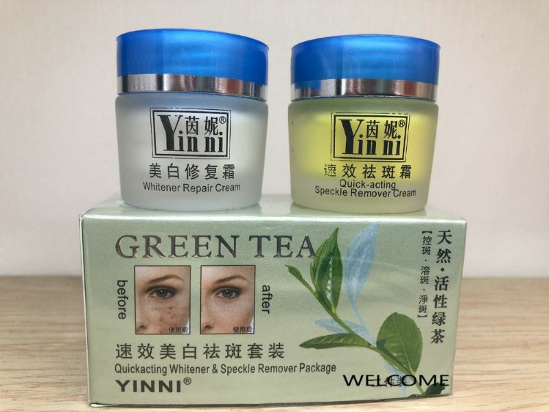 (18g x2) Green tea Day & Night Pigment Freckle Dark Spot Melasma ...