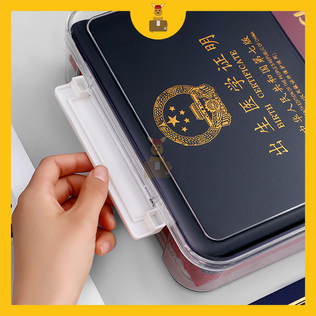 A4 Transparent Stackable Organizer Box Desk Organizer File Storage Box ...