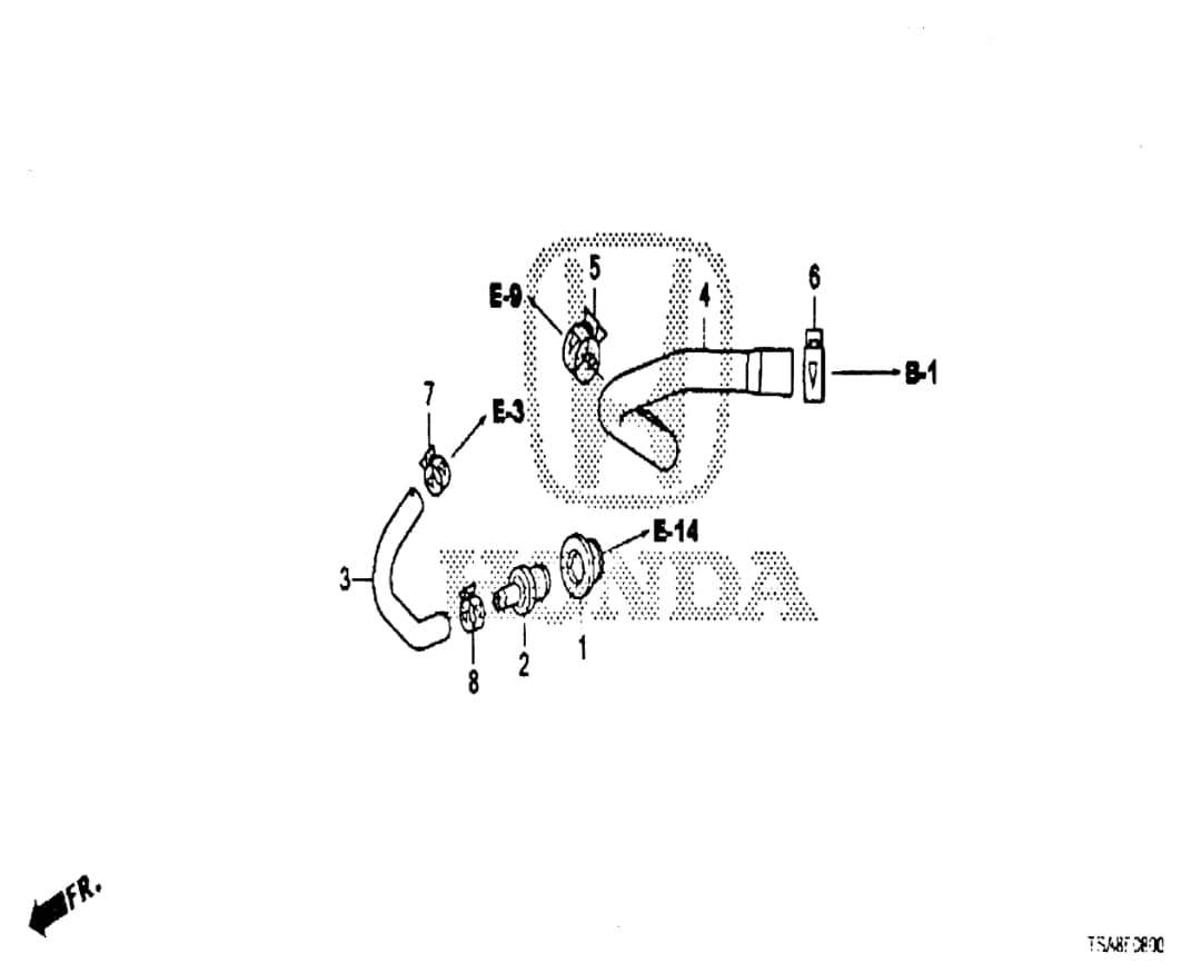 Aumzong 46134 PCV Valve Breather Tube Hose With Sensor,Fit For Ford 2017 2018 2019 Escape 1.5L,Replacement#6A664,GV6Z6A664B,KCV305