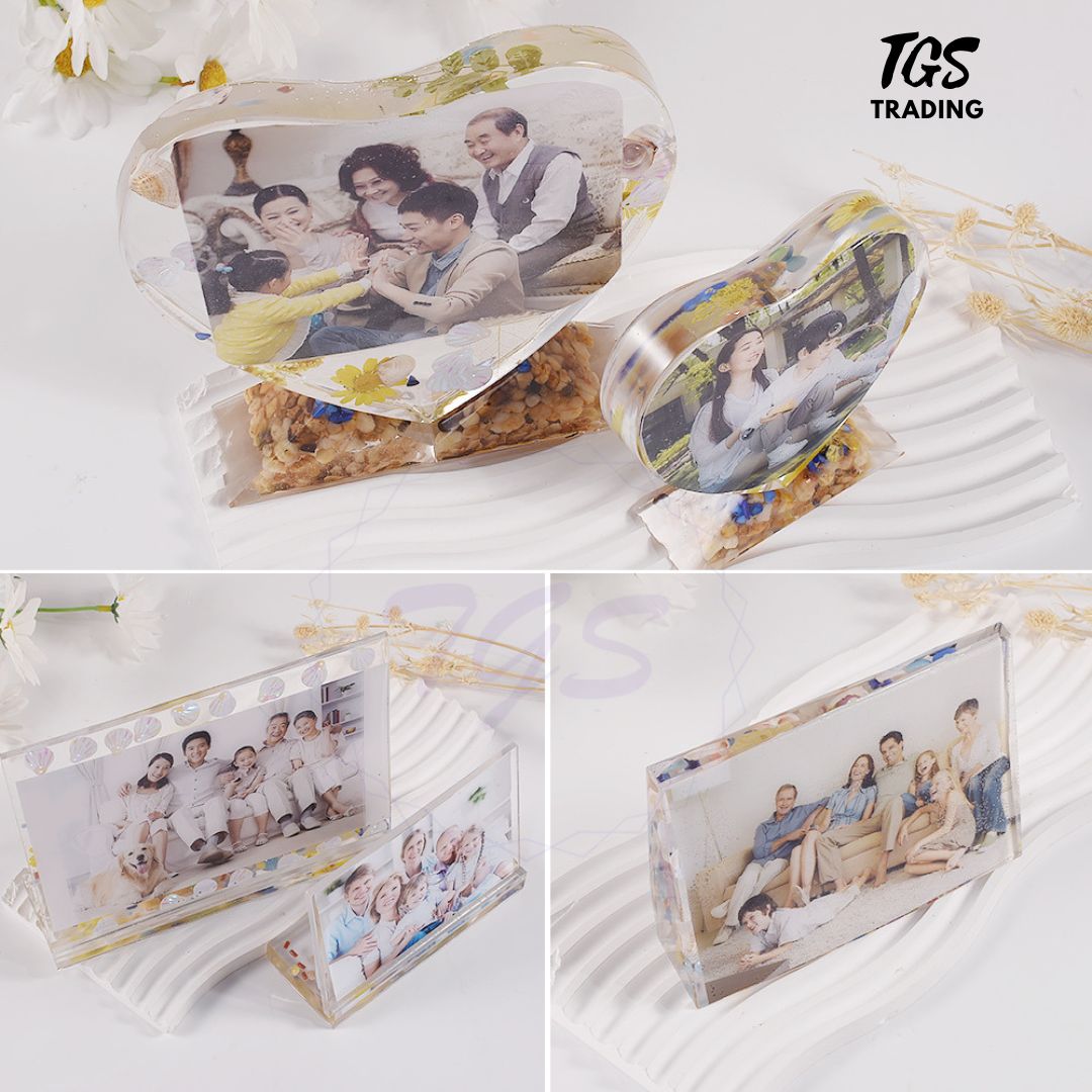 TGS Square Photo Frame Silicone mold DIY Crafts Decorative Crystal ...