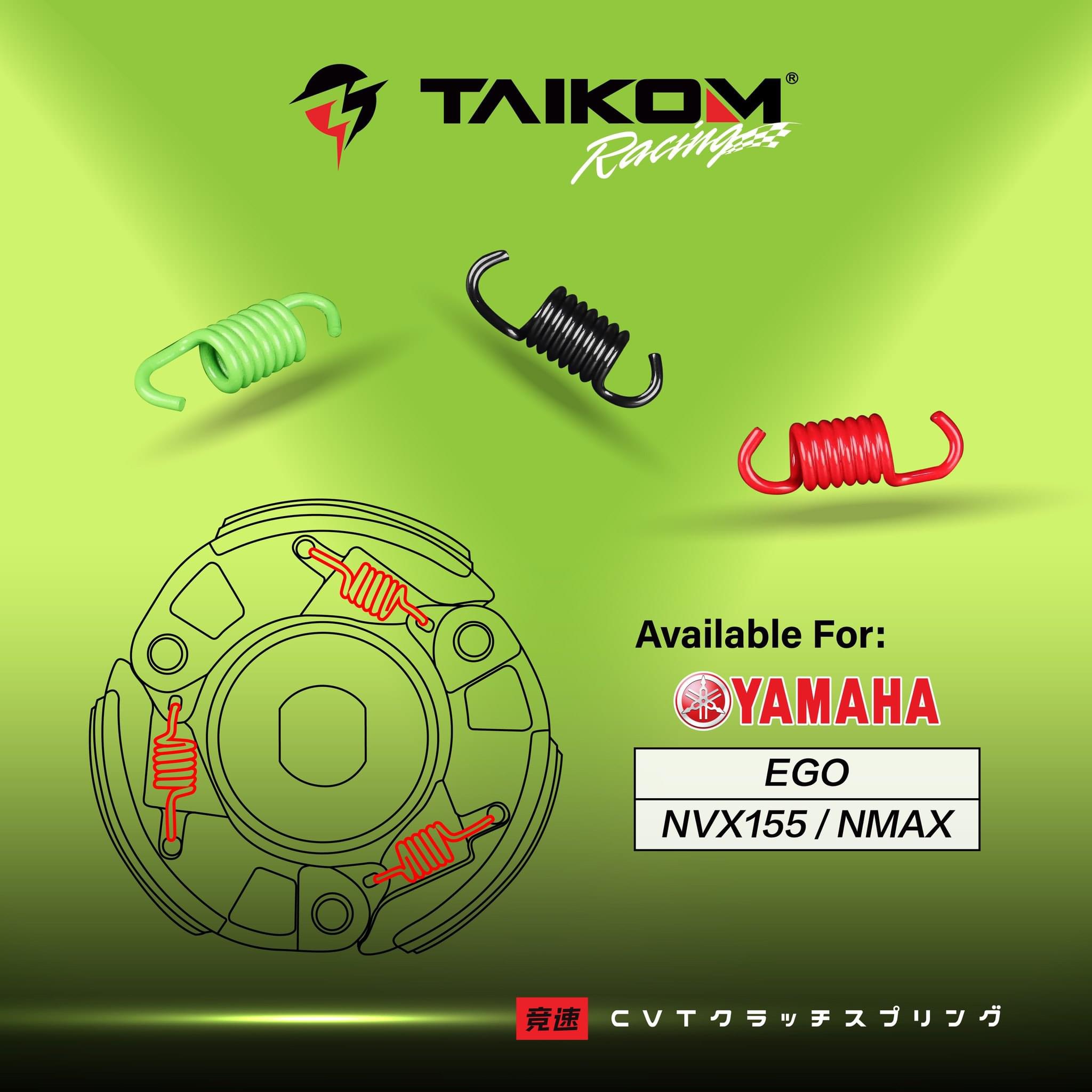 TAIKOM RACING CVT CLUTCH AUTO SPRING RPM 1000/1200/1500 EGO EGOS NOUVOS ...