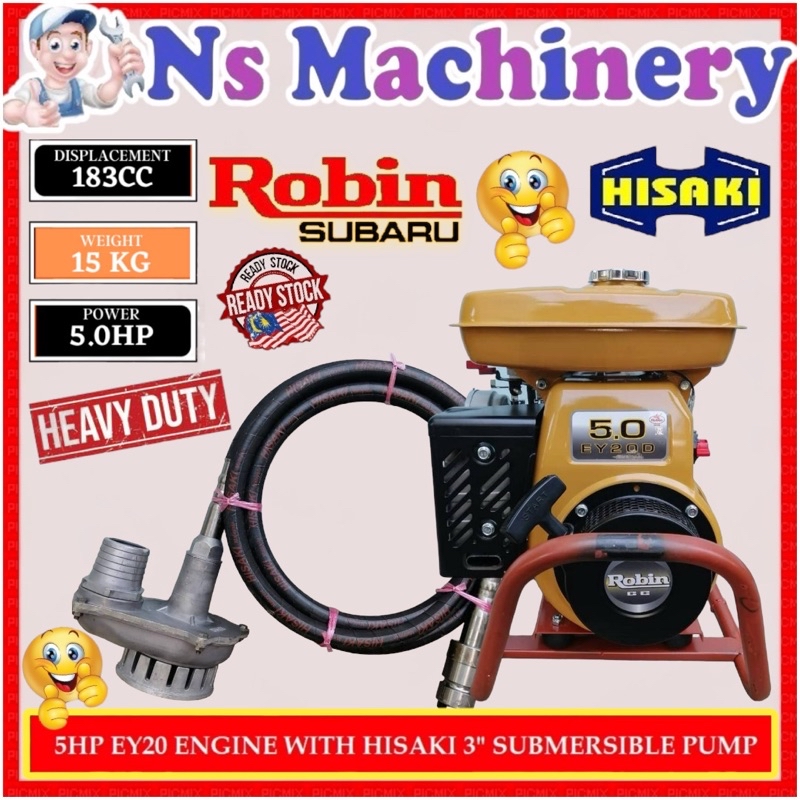 Robin EY20 Engine 5.0HP With Hisaki local 3
