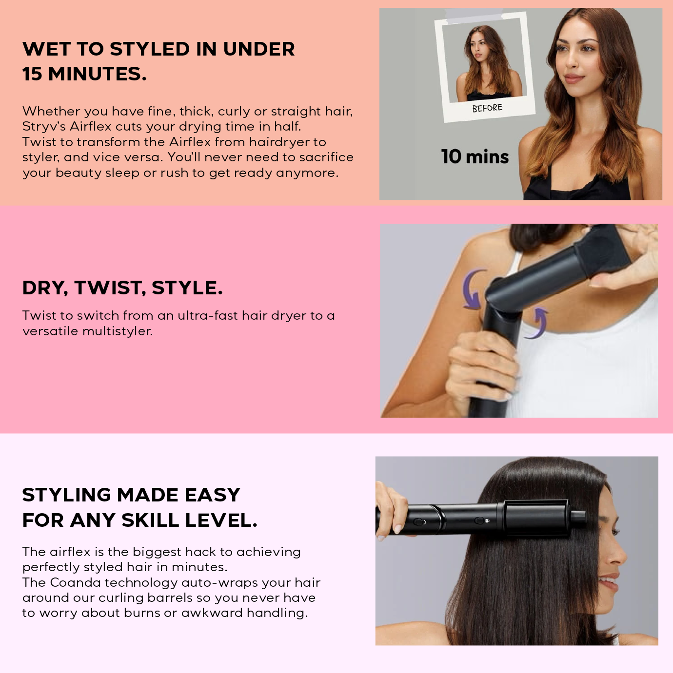 Stryv airflex 6-in-1 multi styler (2 years warranty) | Shopee Malaysia