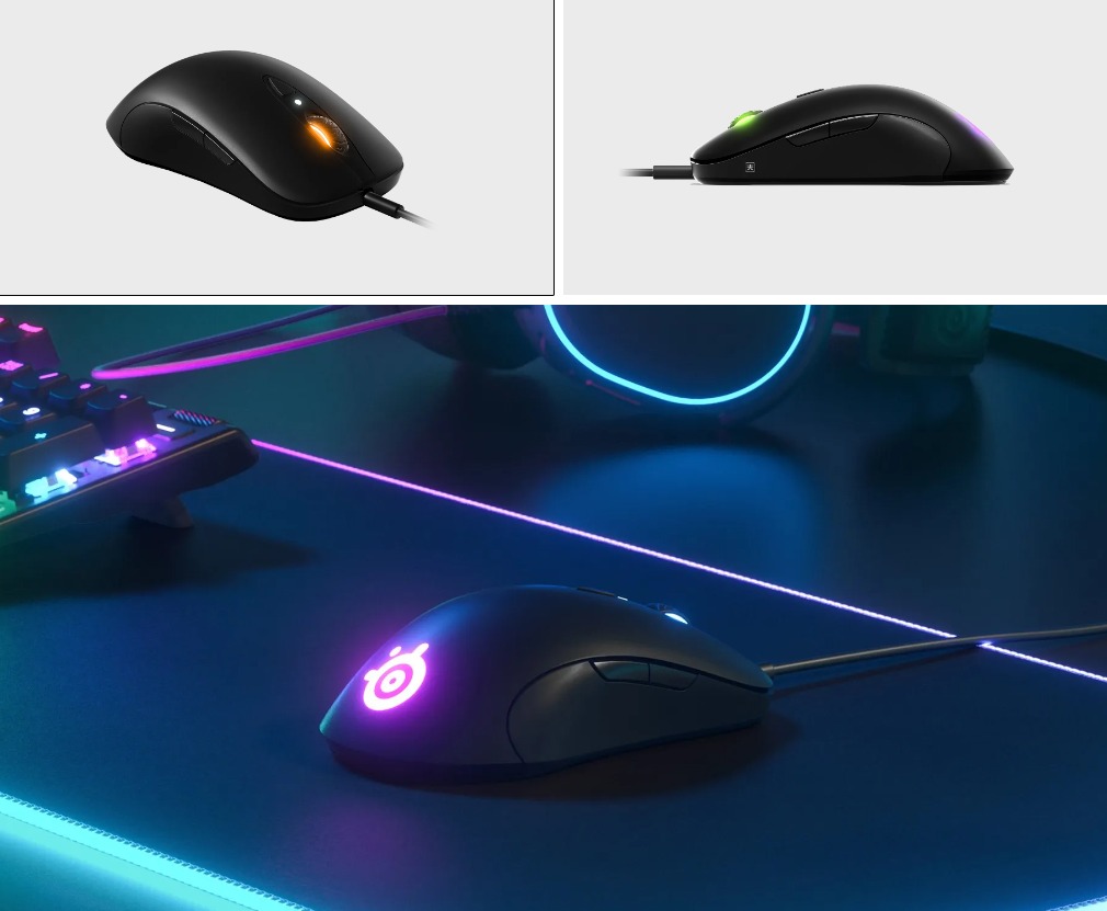SteelSeries SENSEI TEN Ambidextrous TrueMove Pro Tracking Gaming Wired ...