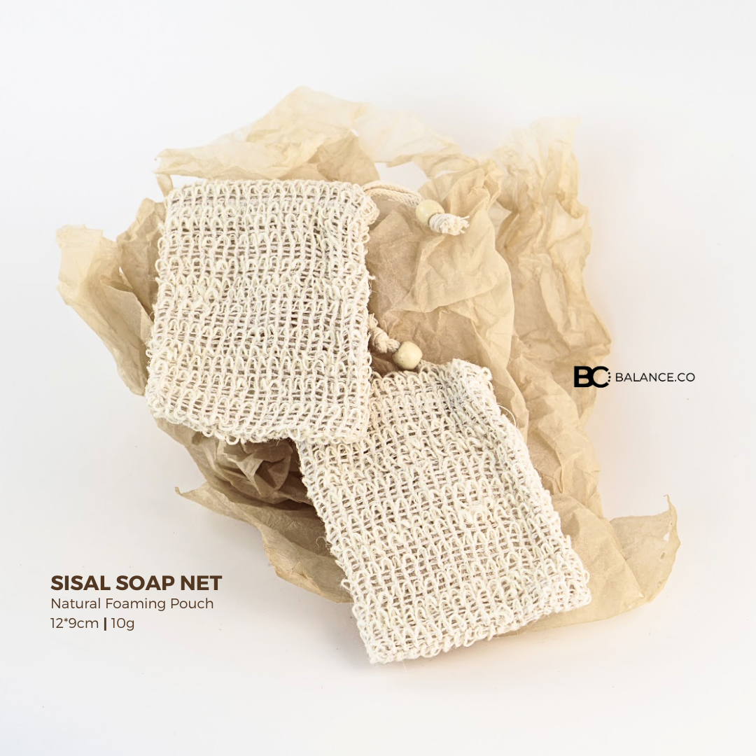 Natural Eco-Friendly Sisal Soap Saver Bag Net Mesh Exfoliator Foaming ...