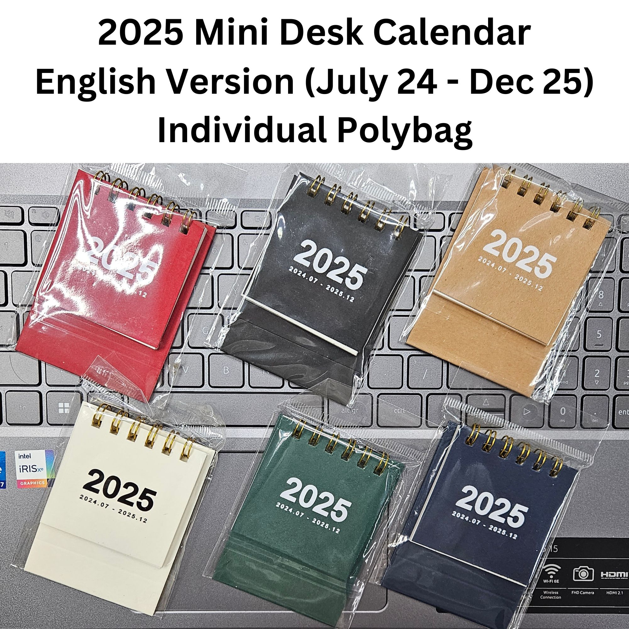 2025 Mini Calendar Desktop Calendar Kalender Small Calendar Office ...
