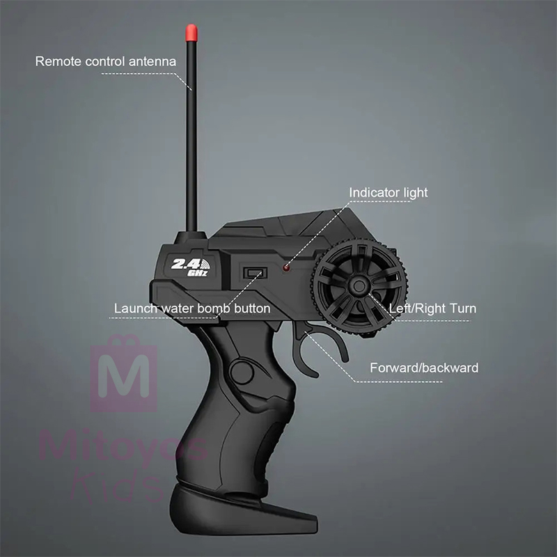 Mitoyos RC Tank Battle Toy with Water Bullet Bomb Remote Control Car ...