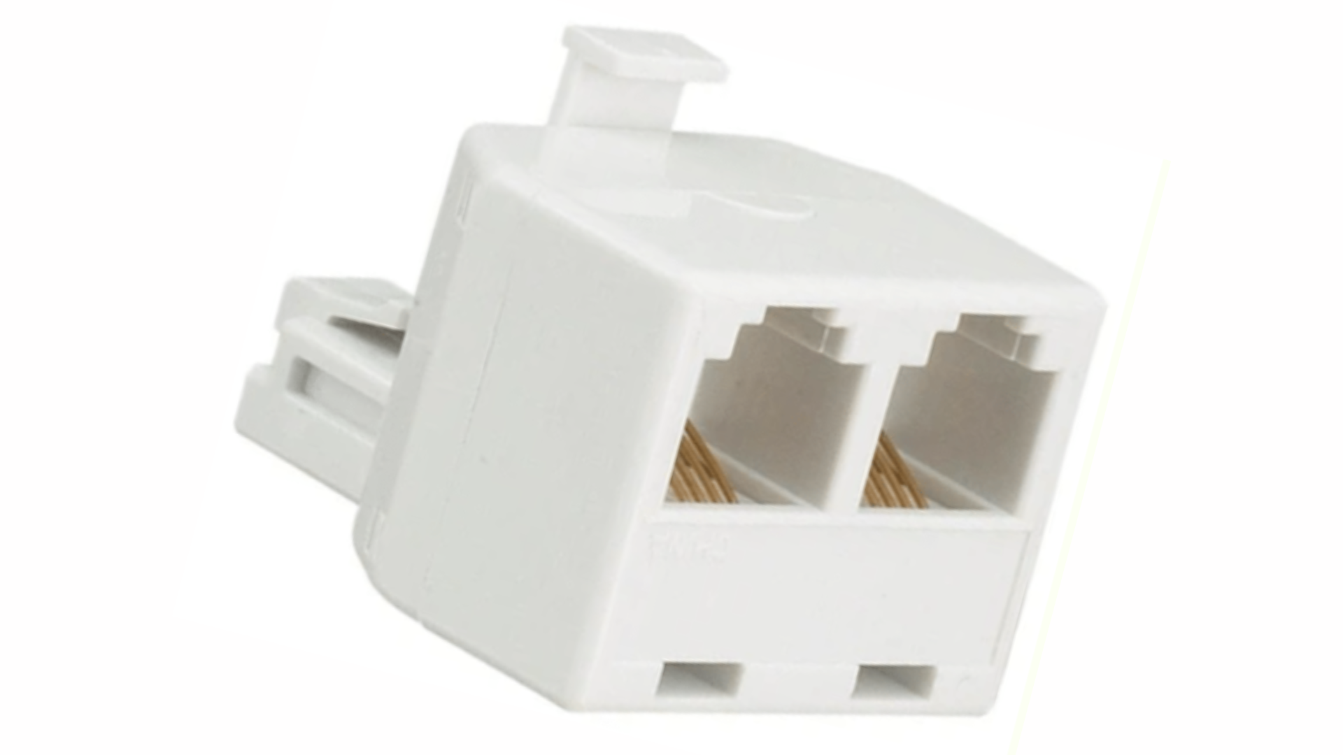 Telephone Line 1 to 2 Distributor Splitter Socket 1 Male to 2 Female ...