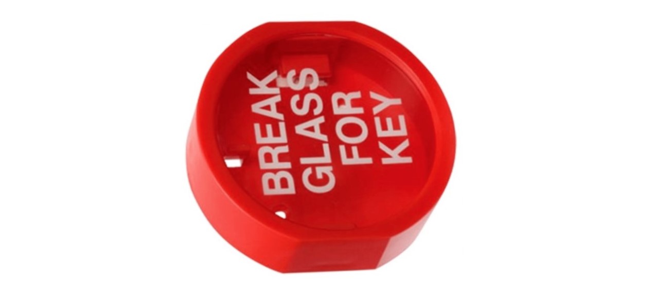 Key Emergency Break Glass for Key to Take Out Spare Key to Open Door ...