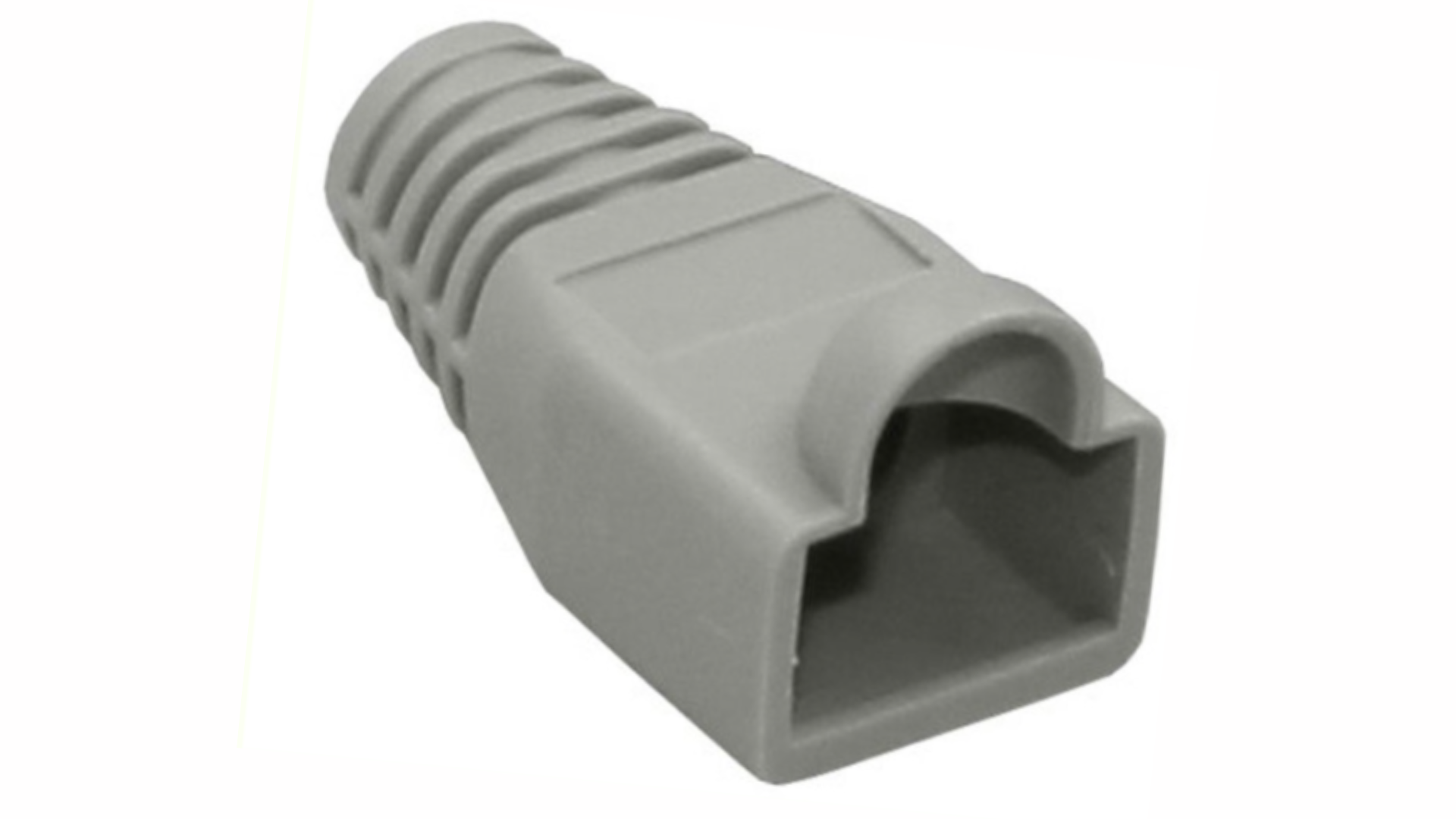 Grey Rubber Boots RJ45 LAN Network Internet Cat5e Cat6 Crystal Plug ...
