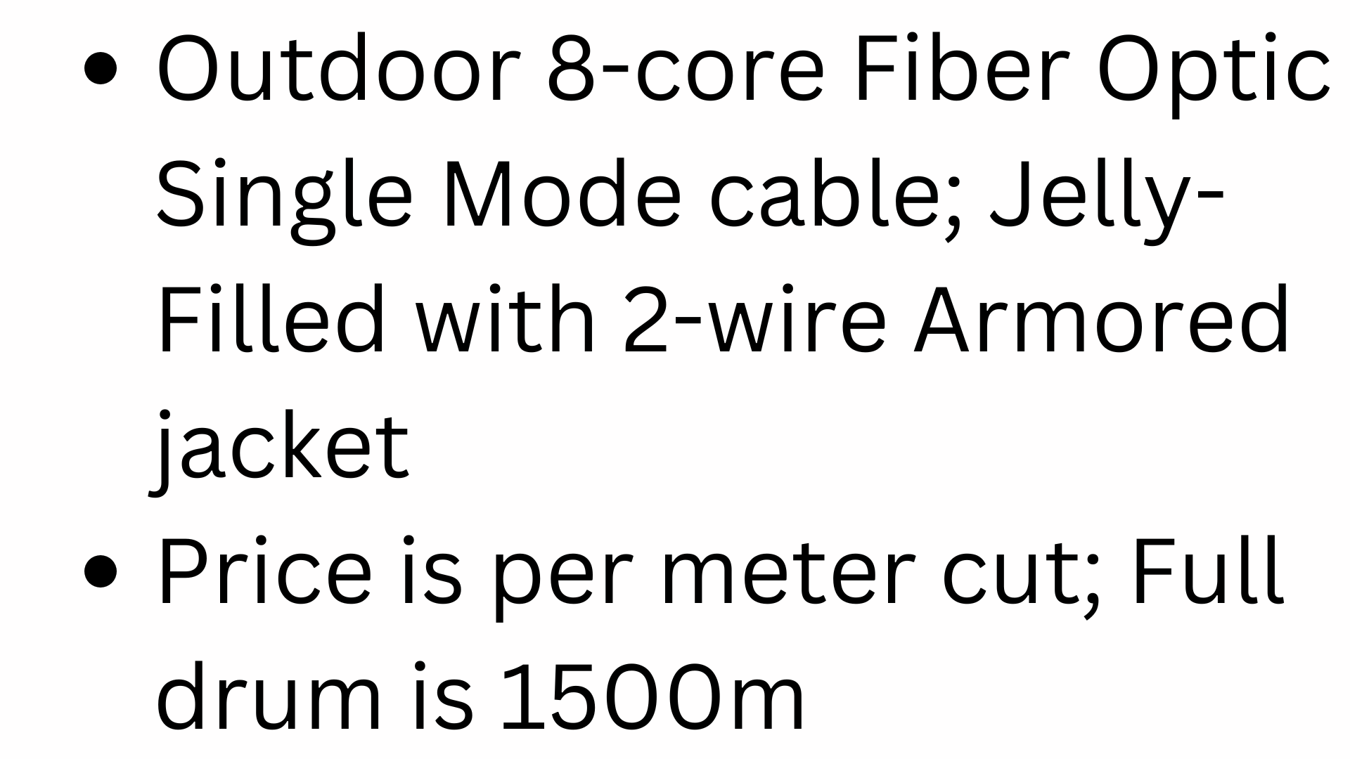 Outdoor 8 Core FTTH Fiber Optic Single Mode Cable Jelly Filled with 2 ...