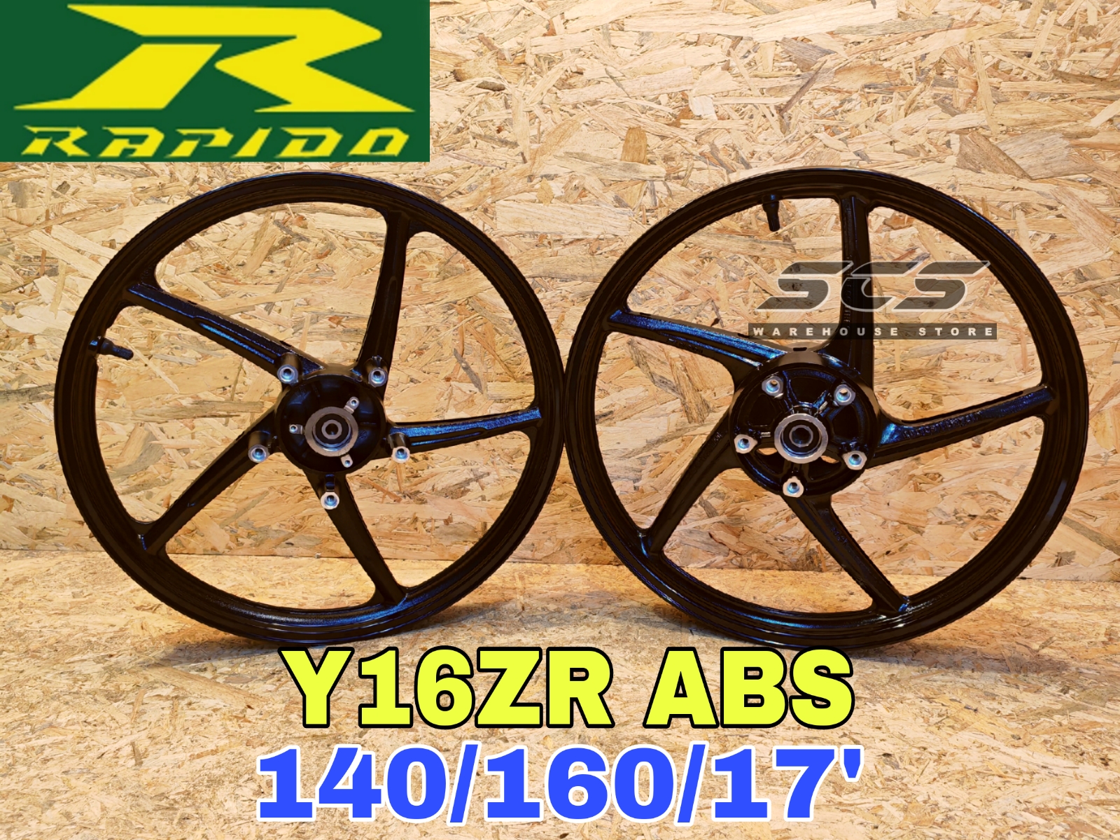 Sport Rim Y16ZR ABS New RAPIDO 501 160/160/17' Yamaha Y15ZR Y15 Ysuku ...