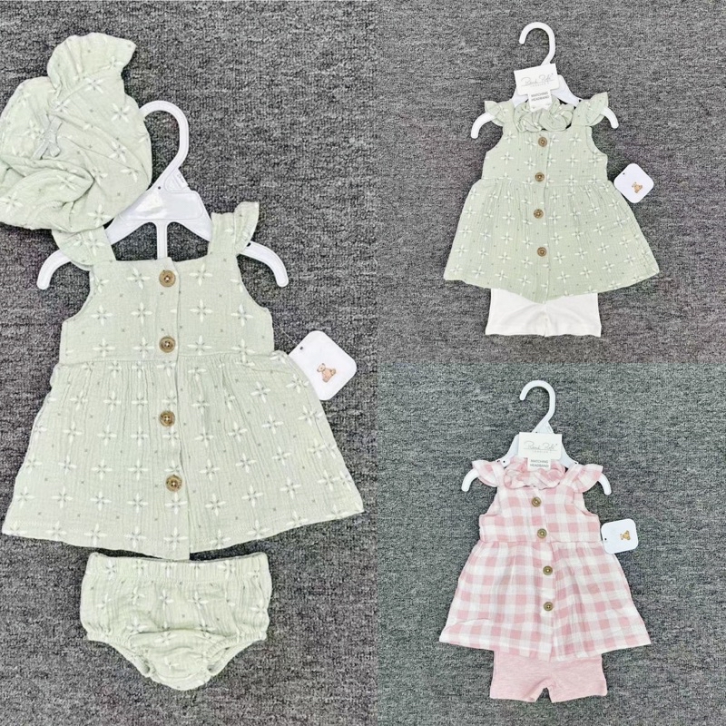 Rene Rofe Baby Girl Set 3in1 BLOUSE PANTS BABY DRESS READYSTOCK Shopee Malaysia