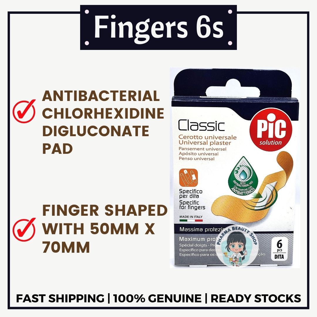 PIC Solution Classic 6pcs (Plasters Specific for FINGERS/Plaster khusus ...