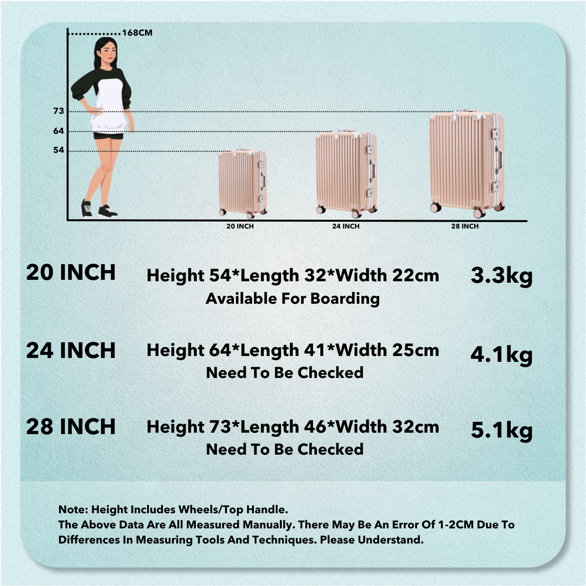 Hitchie Zipperless Lightweight Aluminum Luggage Bag Travel Beg Roda ...