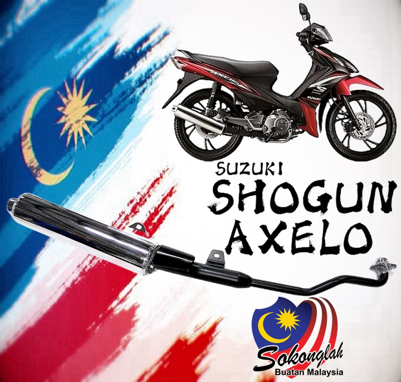SUZUKI AXELO 125 AXELO125 STD EXHAUST EJM MUFFLER ORI ORIGNAL OEM ...