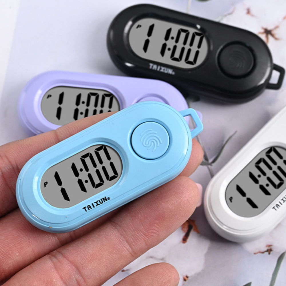 Digital Mini Clock with LED Light Alarm Time & Date LCD Display ...