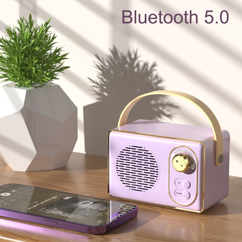 Classis Radio Portable Bluetooth 5.0 Cute Mini Speaker Outdoor Long ...