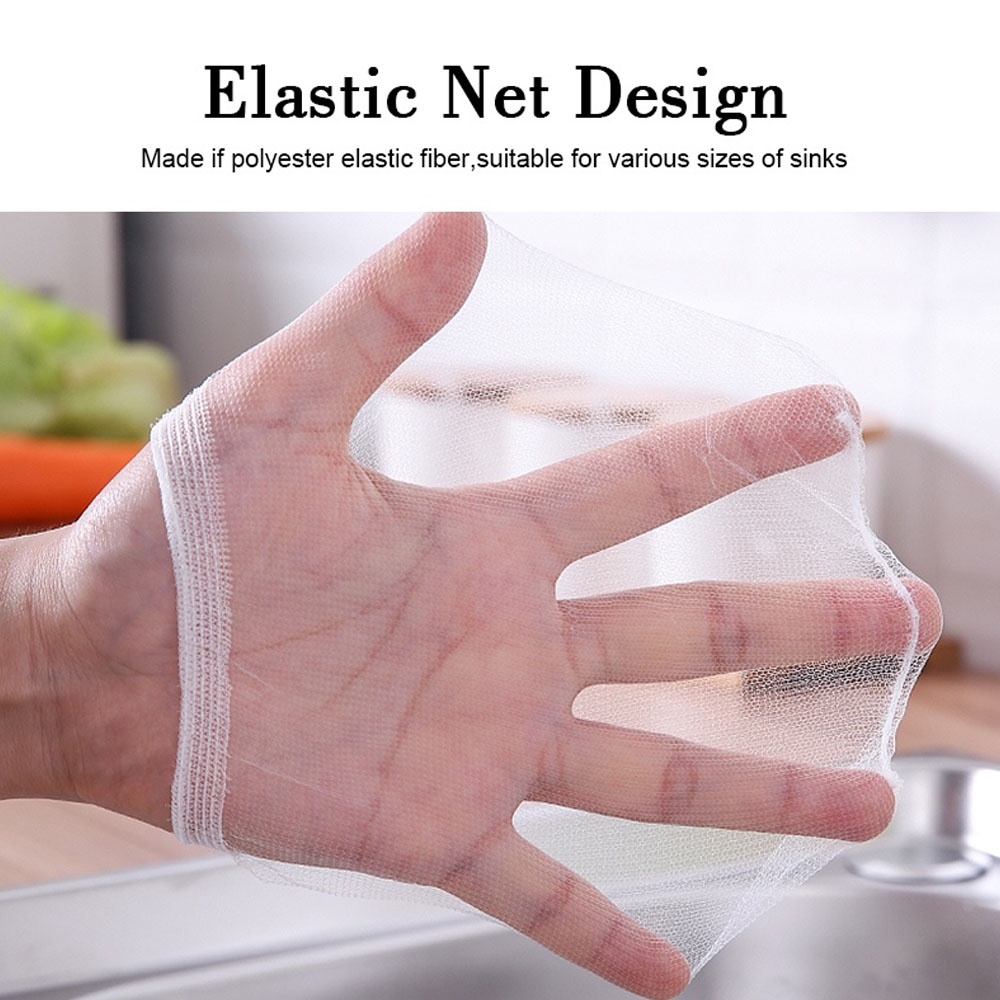 KMH 100pcs Kitchen Sink Filter Net Disposable Mesh Strainer Bags Anti ...