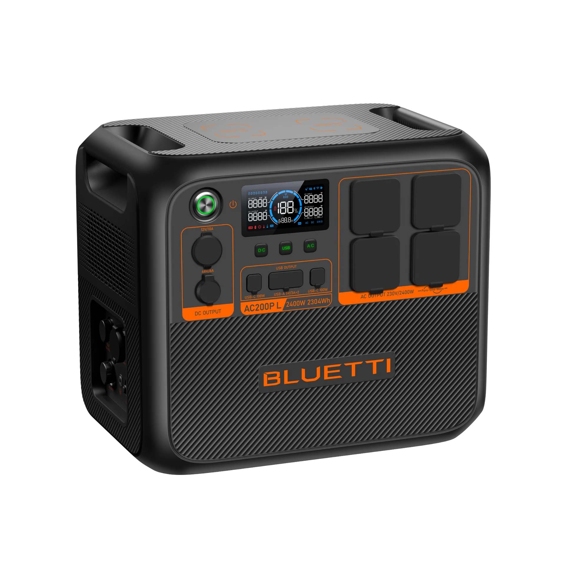 BLUETTI AC200PL Expandable Solar Power Station 2400W 2304Wh AC200P ...