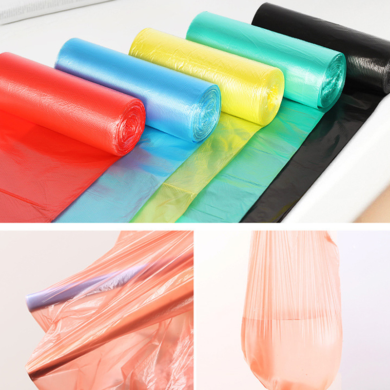 🔥100pcs Plastik Sampah Garbage Bags For Home Waste Courier Bag Pos ...