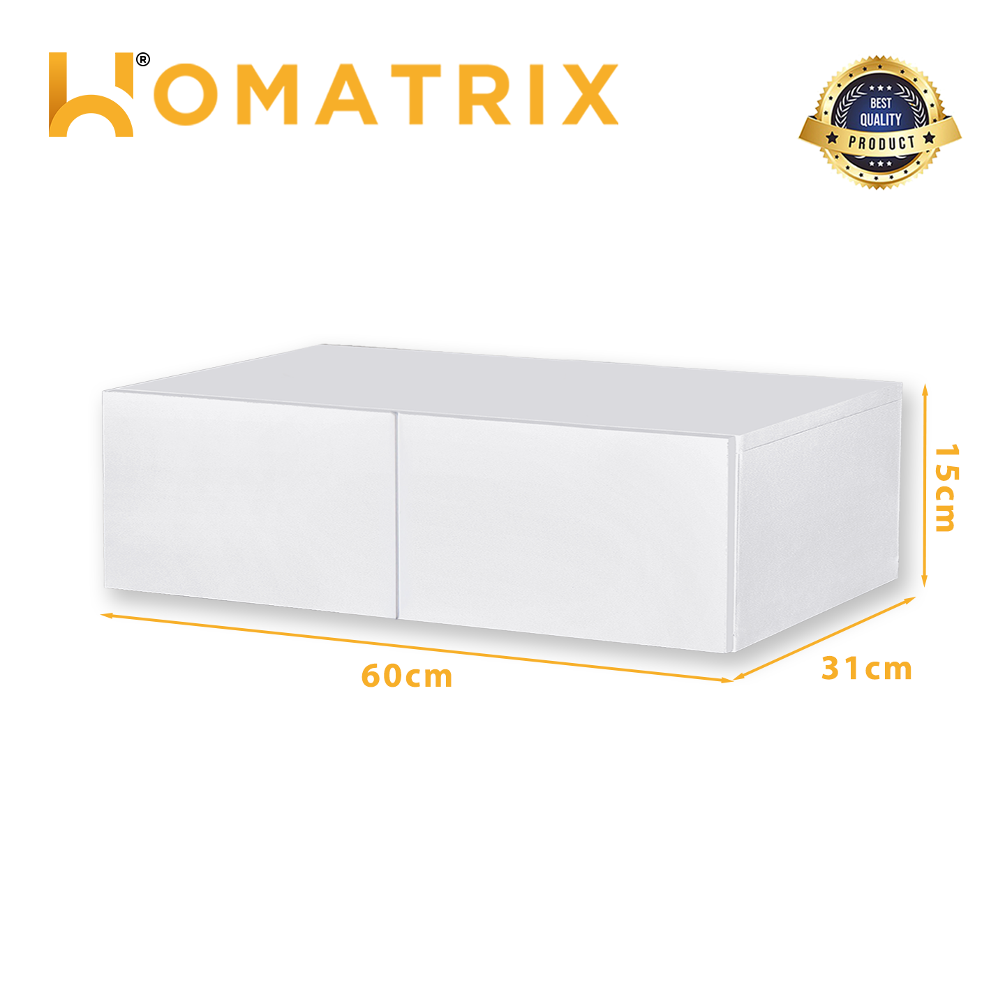 HOMATRIX Wall Mounted Storage Drawer Cabinet Floating Drawer Organizer ...